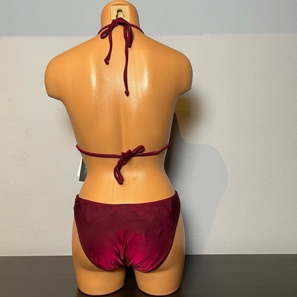 Nwt GUESS Rock Star Rhinestone Embellished Plunge 1 Piece Swimsuit (SW06) - Picture 7 of 12